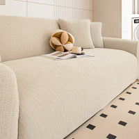 Pebble Weave Stretch Full-Encasing Sofa Slipcover