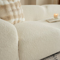 TeddyFit Stretch Full-Encasing Plush Sofa Slipcover