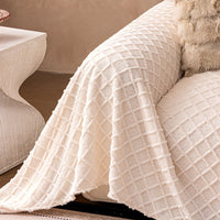 Vintage Diamond Plush Warm Sofa Cover