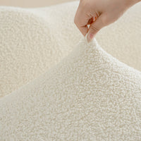 TeddyFit Stretch Full-Encasing Plush Sofa Slipcover