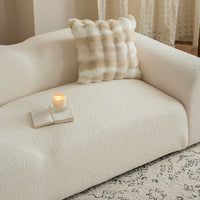 TeddyFit Stretch Full-Encasing Plush Sofa Slipcover