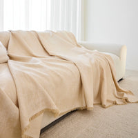 Luxe Texture Linen Sofa Cover