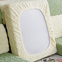 Cozy Weave Milk-Velvet Stretch Sofa Cover – Full Wrap, Anti-Slip Protection