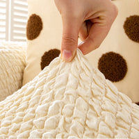 BubbleSoft Stretch Full-Encasing Sofa Slipcover
