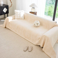 Luxe Texture Linen Sofa Cover