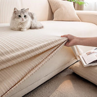 Spill-Resistant Full-Encasing Stretch Sofa Slipcover