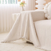 Soft Arc Plush Scratch-Resistant Sofa/Couch Cover