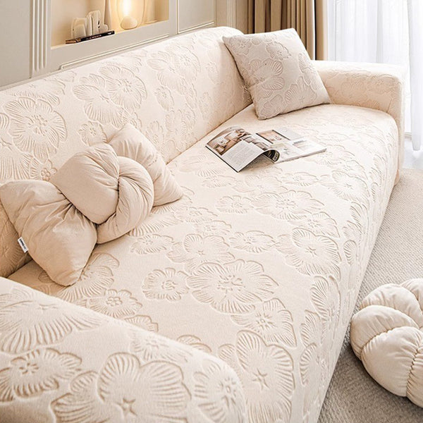 BloomGuard Floral Stretch Sofa Slipcover
