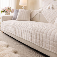 Luxe Quilted Flannel Nonslip Sofa/Couch Cover