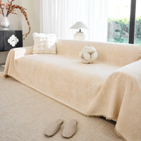 Luxe Texture Linen Sofa Cover