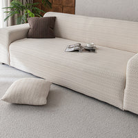 JacquardPlush Stretch Full-Encasing Sofa Slipcover