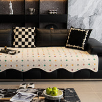 Creamy Dot Plush Nonslip Sofa/Couch Cover