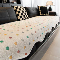 Creamy Dot Plush Nonslip Sofa/Couch Cover