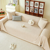 Natural Textured Chenille All Season Sofa Cover