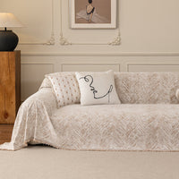 Nordic Sketch Spill-Resistant Chenille Sofa Cover