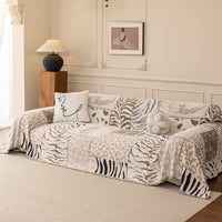 Scandinavian Mosaic Chenille Sofa Cover