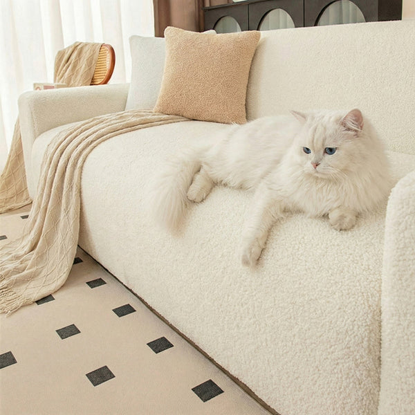 CozyTeddy Full-Encasing Stretch Sofa Slipcover