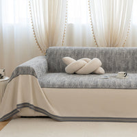 Refined Stripe Chenille Scratch-Resistant Sofa/Couch Cover