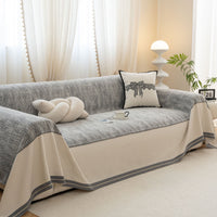 Refined Stripe Chenille Scratch-Resistant Sofa/Couch Cover