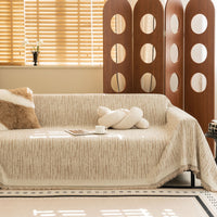 Minimalist Premium Neutral Soft Pet-Friendly Durable Sofa Cover – High Quality Woven Throw Couch Protection