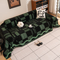 Luxe Grid Chenille Sofa Cover