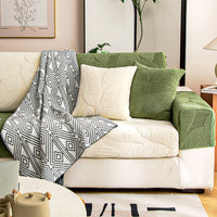 Modern Leaf Velvet Jacquard Stretch Sofa Cover – Spill-Resistant, Pet Friendly & Durable, Full Wrap Design