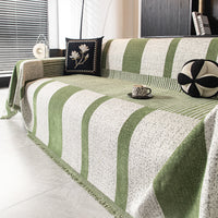 Modern Stripe Chenille Scratch-Resistant Sofa/Couch Cover
