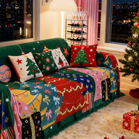 Holiday Charm Plush Scratch-Resistant Sofa/Couch Cover