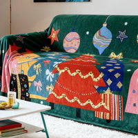 Holiday Charm Plush Scratch-Resistant Sofa/Couch Cover
