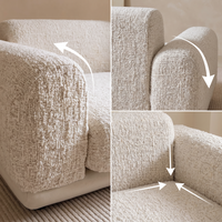 Luxury Sculpted Guard Stretch Sofa Cover– Anti-Scratch, Full-Cover Pet Protector