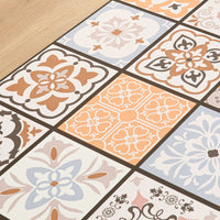 Easy Clean Rug Artisan Squares Durable Non-Slip Pet-Friendly Modern Hallway Runner Water-Resistant