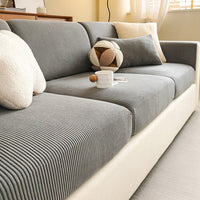 Vertical Stripe Corduroy Stretch Sofa Cover – Anti-Scratch, Full-Cover Pet Protector