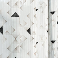 Geometric Breeze Embroidered Sheer Curtain
