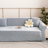 VelourNest Chenille Full-Cover Stretch Sofa Slipcover