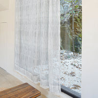 Scribble Stream Embroidered Sheer Curtain