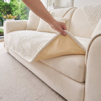 Cozy Wave Plush Nonslip Sofa/Couch Cover