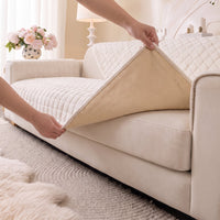 Luxe Quilted Flannel Nonslip Sofa/Couch Cover