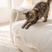 Cozy Shearling Sherpa Nonslip Sofa/Couch Cover