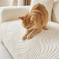 Cozy Wave Plush Nonslip Sofa/Couch Cover