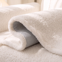 Cozy Shearling Sherpa Nonslip Sofa/Couch Cover