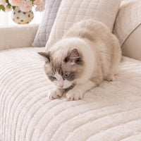 Luxe Quilted Flannel Nonslip Sofa/Couch Cover