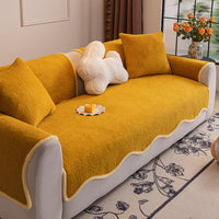 CloudCurve Teddy Fleece Nonslip Sofa/Couch Cover