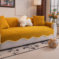 CloudCurve Teddy Fleece Nonslip Sofa/Couch Cover