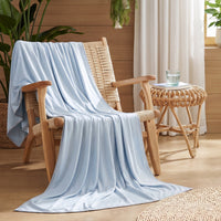 Bamboo Cooling Summer Bed Throw Blanket