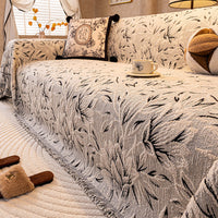 Vintage Plush Botanical Warm Thickened Sofa Cover