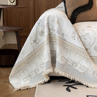 Retro Bloom Chenille Scratch-Resistant Sofa/Couch Cover