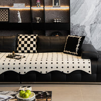Creamy Dot Plush Nonslip Sofa/Couch Cover