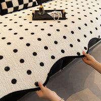 Creamy Dot Plush Nonslip Sofa/Couch Cover
