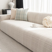 HeritagePlaid Full-Cover Stretch Sofa Slipcover