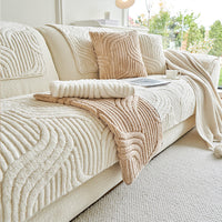 Cozy Wave Plush Nonslip Sofa/Couch Cover
